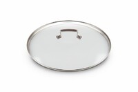 Couvercle en Verre 32 cm cercle inox Les Forgees